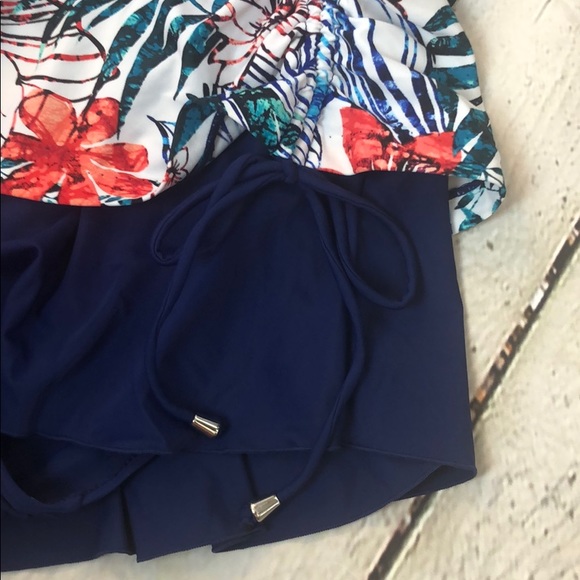 Azul one piece Swim Dress - Picture 9 of 12